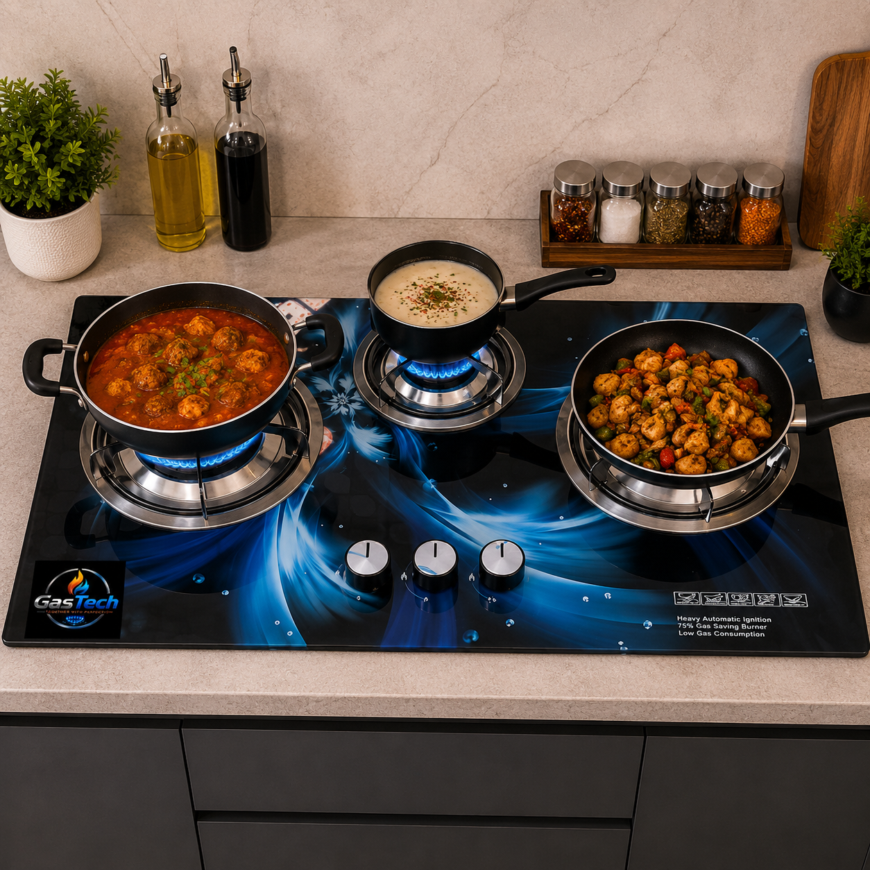 Signature 3 Burner Built-in Hob