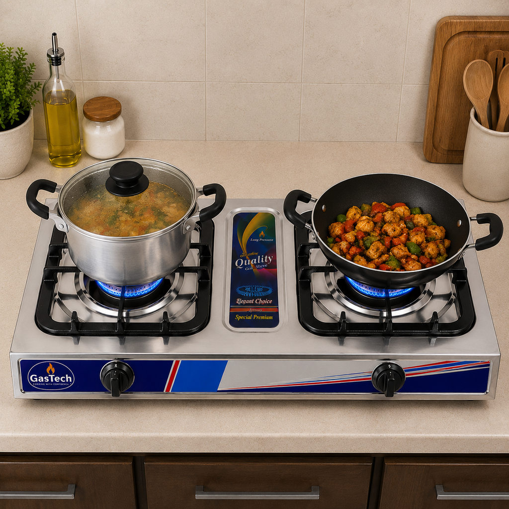 Classic Double Burner Gas Stove