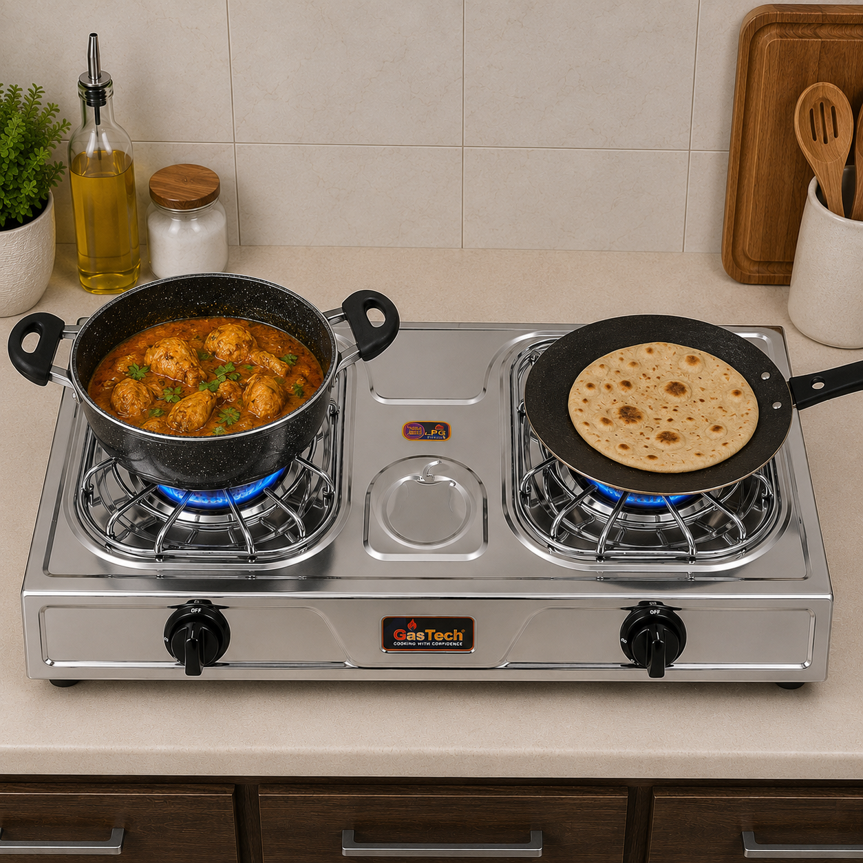 Heritage Double Burner Gas Stove